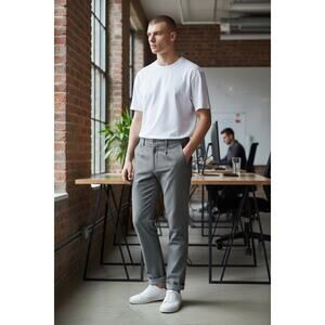 J.Crew Thompson Dress Pants Men’s 33x30 Gray Tapered Lightweight Business Casual